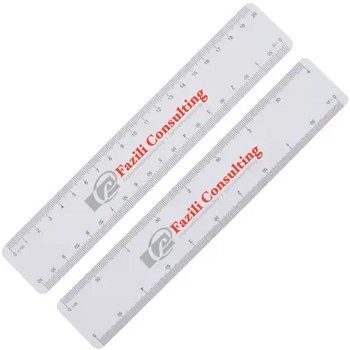 Mailing liniaal met 4 schalen (20 cm) Wit