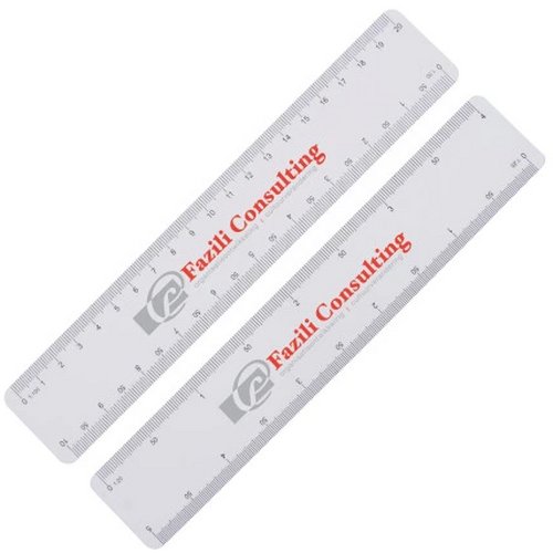 Mailing liniaal met 4 schalen (20 cm) Wit