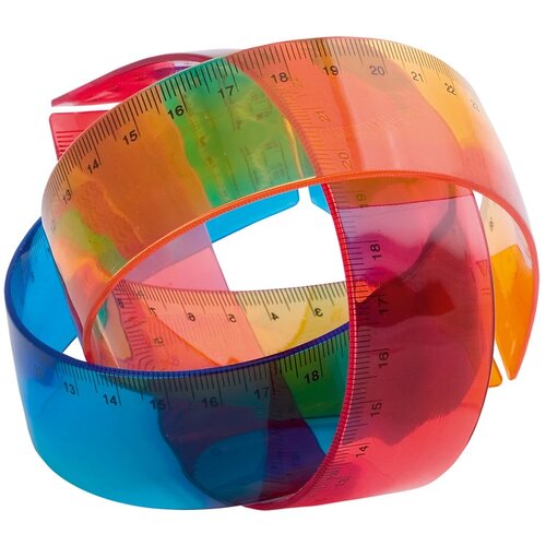 Flexibele liniaal (30 cm) Blauw