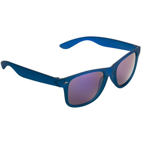 Goedkope Zonnebril Met Metallic Glazen Blauw