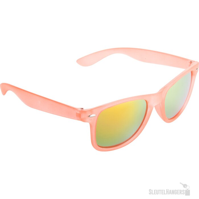 Goedkope Zonnebril Met Metallic Glazen Oranje