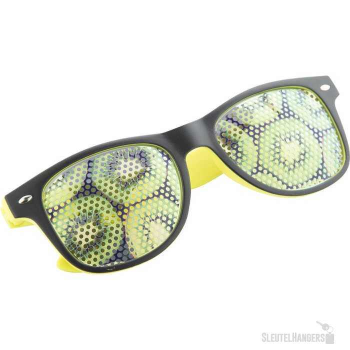 Two Tone Zonnebril Met Spiegelglazen Geel