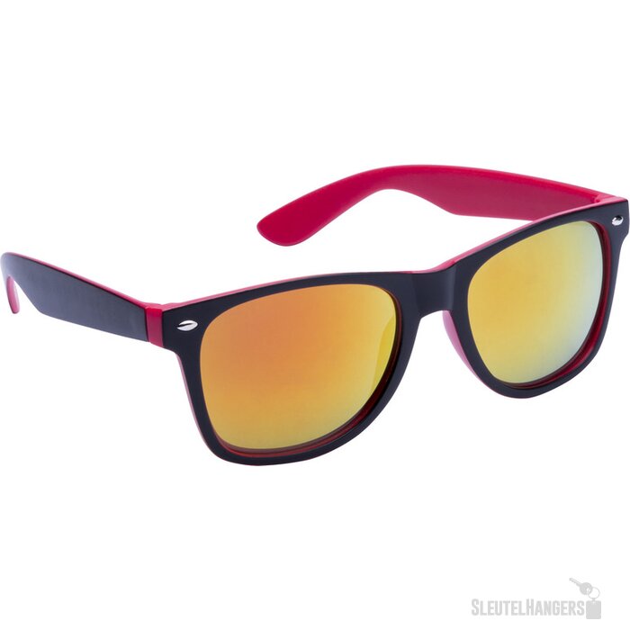 Two Tone Zonnebril Met Spiegelglazen Rood