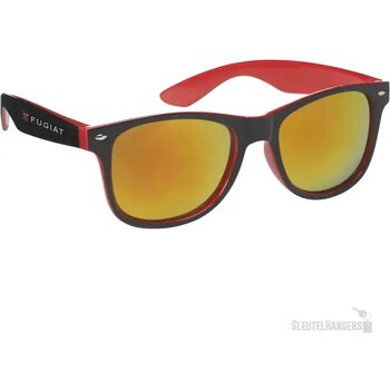 Two Tone Zonnebril Met Spiegelglazen Rood Two Tone Zonnebril Met Spiegelglazen Rood
