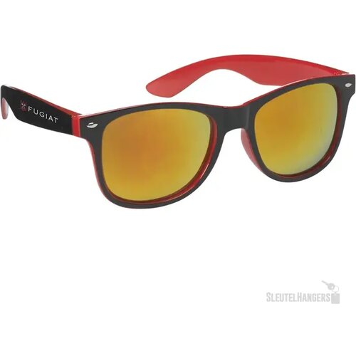 Two Tone Zonnebril Met Spiegelglazen Rood