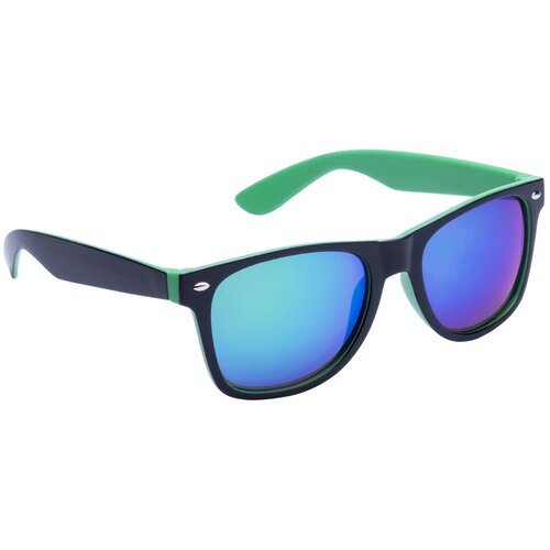 Two Tone Zonnebril Met Spiegelglazen Groen