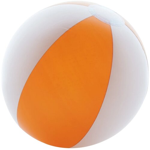 Strandbal Met Transparant Gekleurde Panelen (28 Cm) Oranje