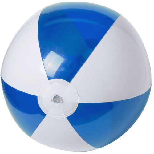 Strandbal Met Transparant Gekleurde Panelen (28 Cm) Blauw