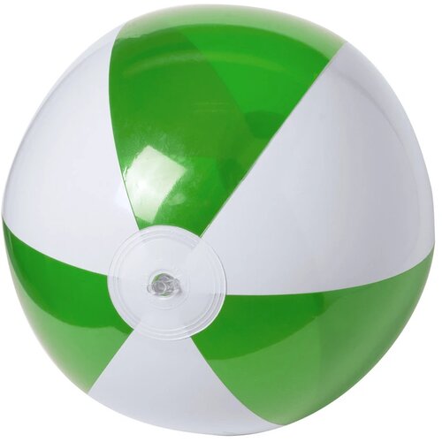 Strandbal Met Transparant Gekleurde Panelen (28 Cm) Groen