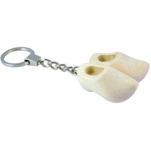 Sleutelhanger met 2 klompjes geschuurd