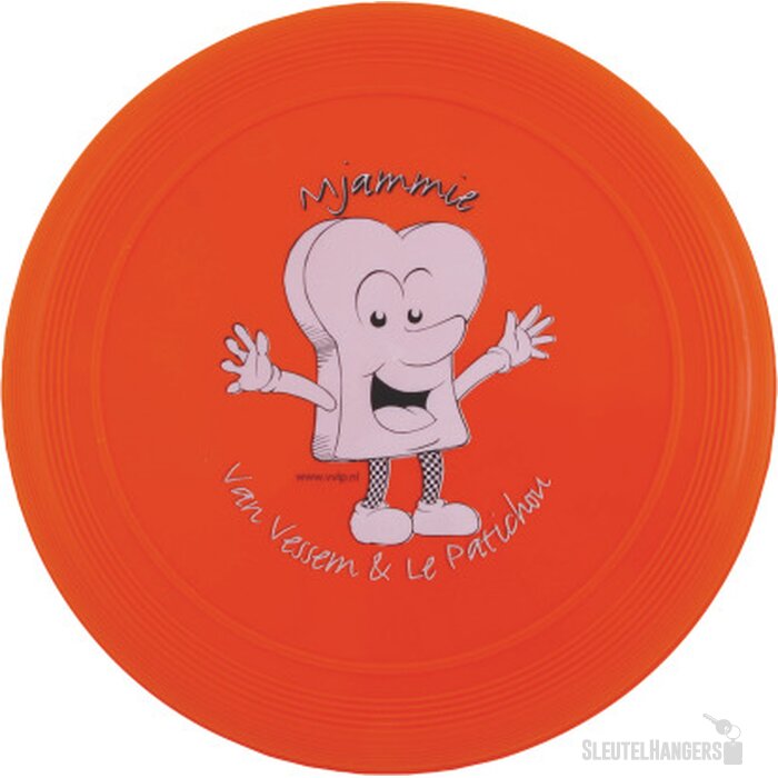 Gekleurde frisbee met ringen Oranje