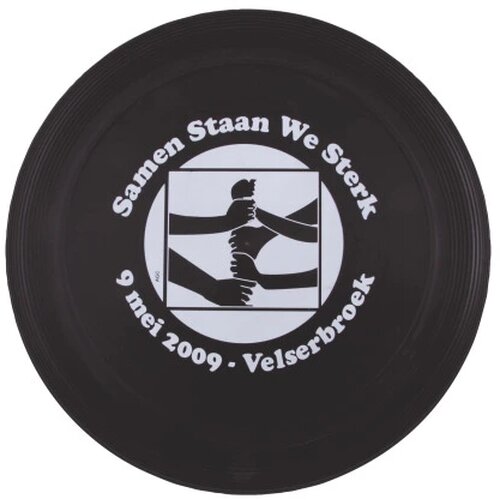 Gekleurde frisbee met ringen Zwart