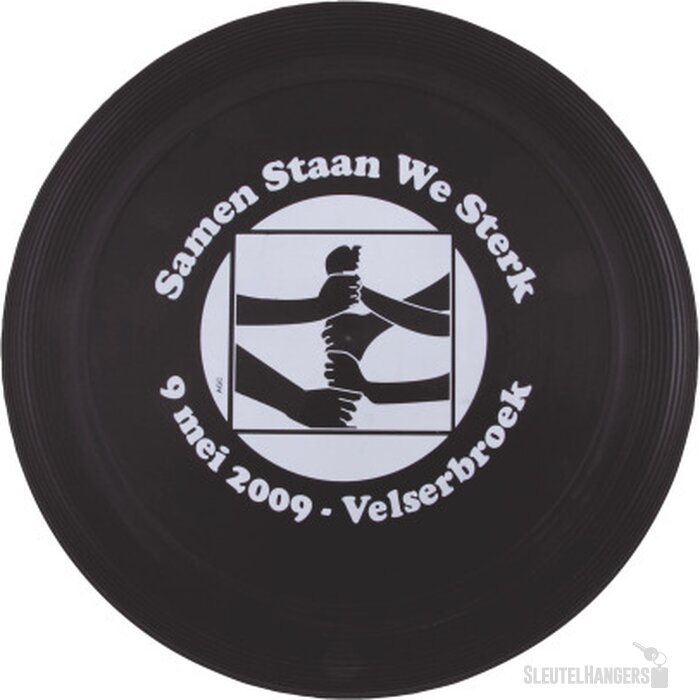 Gekleurde frisbee met ringen Zwart