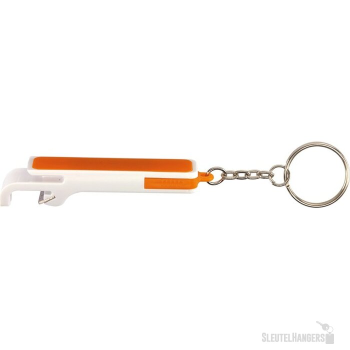 Sleutelhanger opener en telefoonhouder oranje