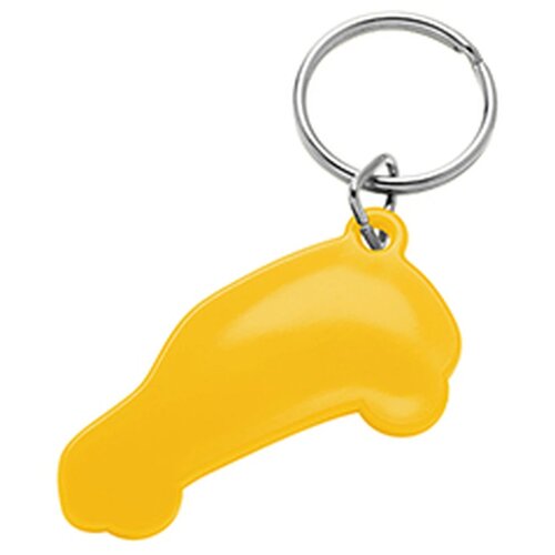Sleutelhanger auto geel