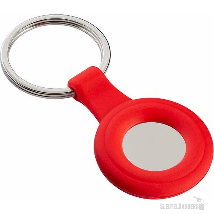 Sleutelhanger met winkelwagenmuntje rood