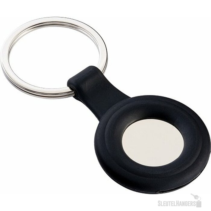Sleutelhanger met winkelwagenmuntje zwart
