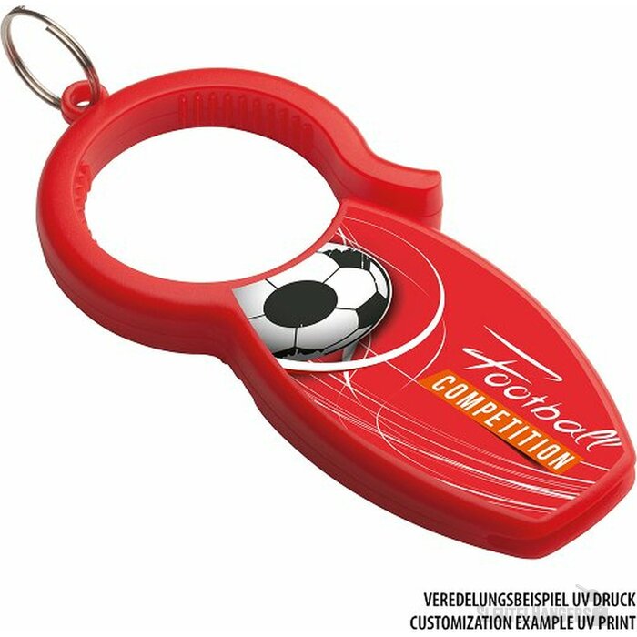 Sleutelhanger 3-in-1 opener rood