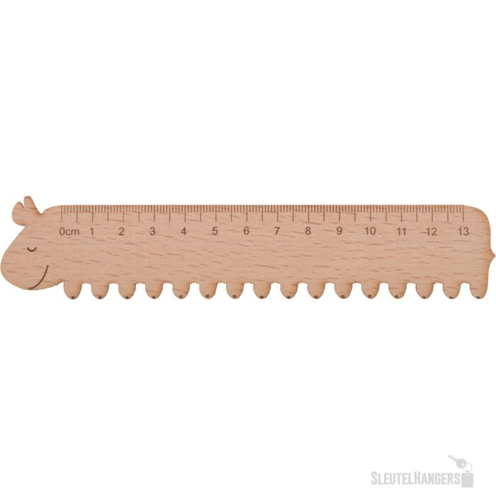 Houten liniaal in verschillende vormen Naturel