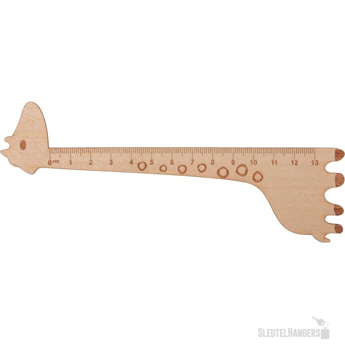 Houten liniaal in verschillende vormen Naturel