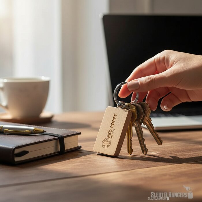 Beukenhout Sleutelhanger Naturel