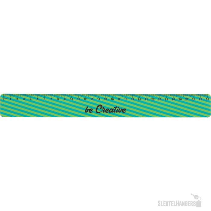 Custom made liniaal (30 cm) Wit