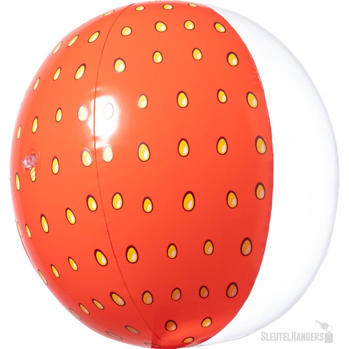 Strandbal met fruitdecoratie (Ø 28 cm) Rood