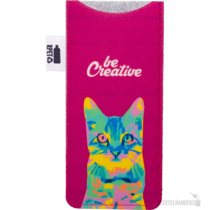 Custom Made Brillenkoker Van Rpet Grijs