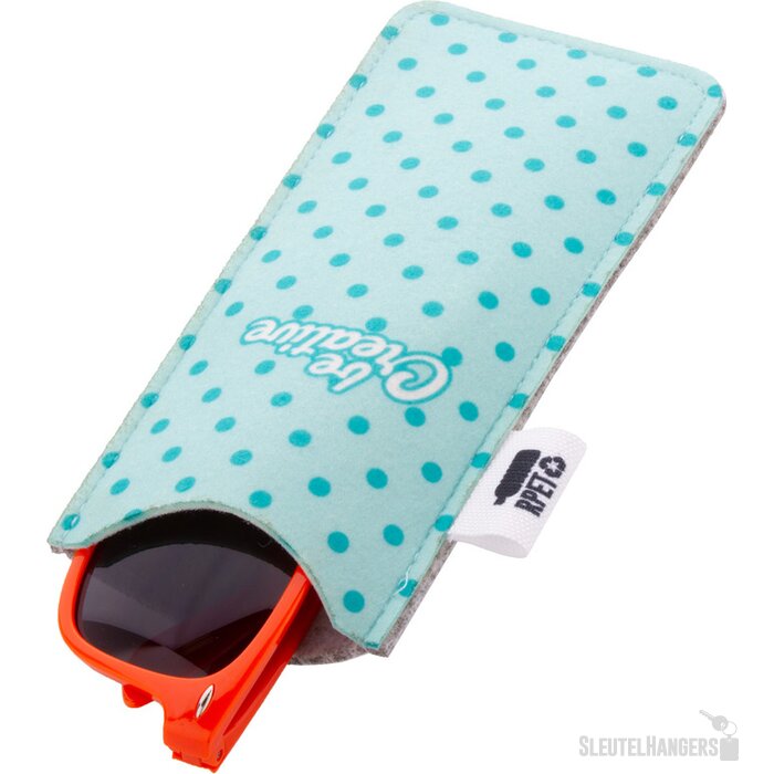 Custom Made Brillenkoker Van Rpet Grijs