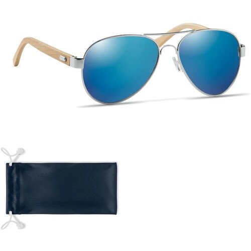 Pilotenbril met hoesje Blauw