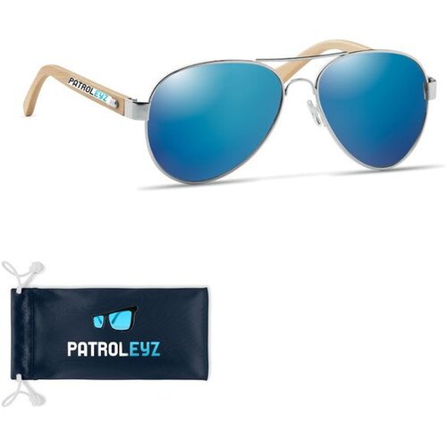 Pilotenbril met hoesje Blauw