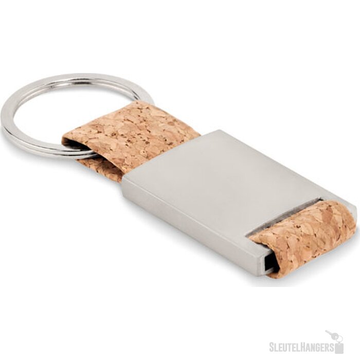 Sleutelhanger met kurk Tech cork beige