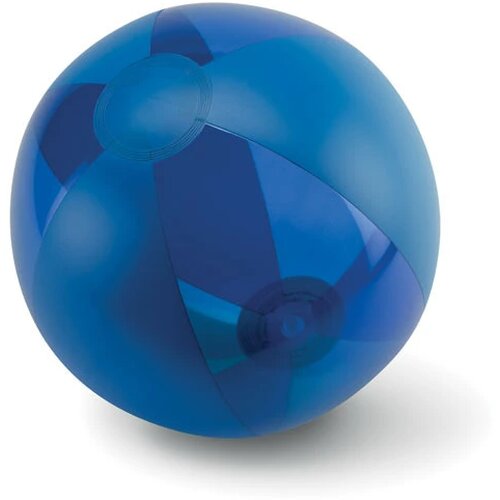 Strandbal met transparante vlakken (Ø 24 cm) Blauw