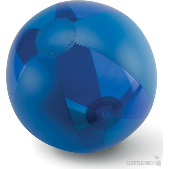 Strandbal met transparante vlakken (Ø 24 cm) Blauw