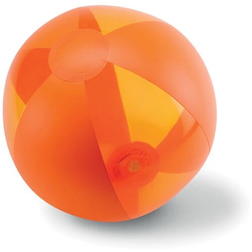 Strandbal met transparante vlakken (Ø 24 cm) Oranje