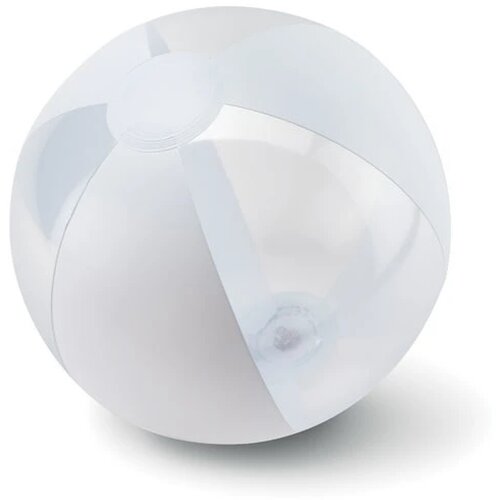 Strandbal met transparante vlakken (Ø 24 cm) Wit