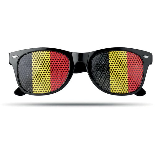 Pinhole zonnebril met vlag Zwart