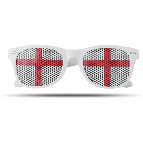 Pinhole zonnebril met vlag Beige