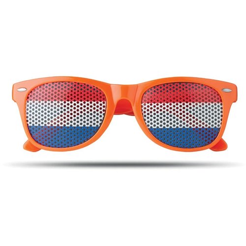 Pinhole zonnebril met vlag Oranje