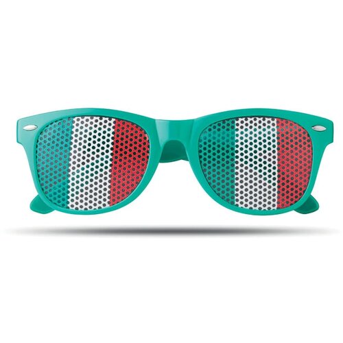 Pinhole zonnebril met vlag Groen
