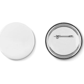 Metalen button Pin mat zilver Metalen button Pin mat zilver