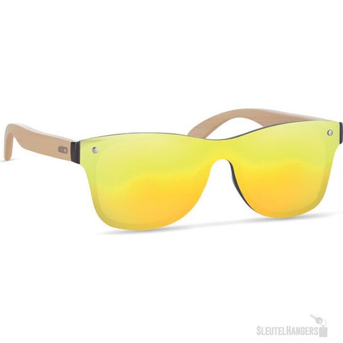 Zonnebril met all-over glas Geel