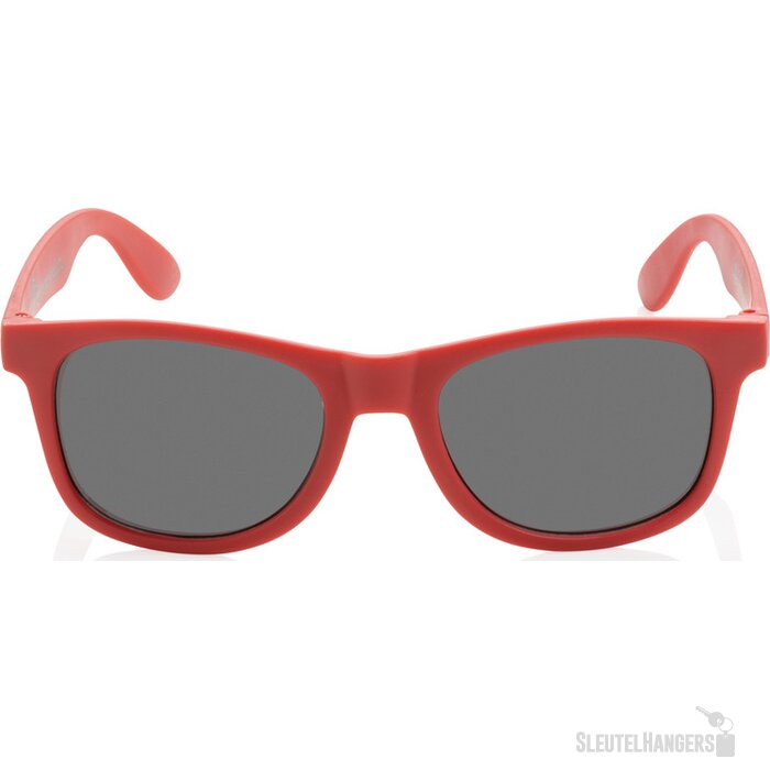 GRS zonnebril van gerecycled PP-plastic rood