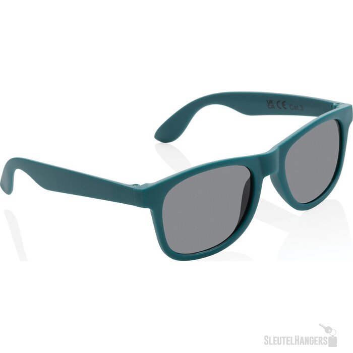 GRS zonnebril van gerecycled PP-plastic turquoise