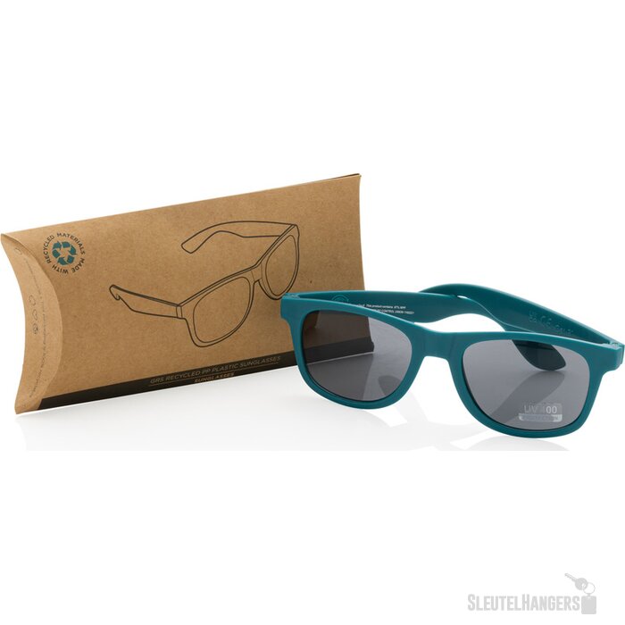 GRS zonnebril van gerecycled PP-plastic turquoise