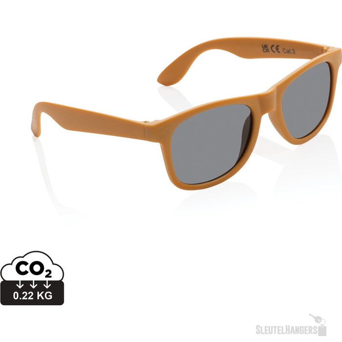 GRS zonnebril van gerecycled PP-plastic oranje