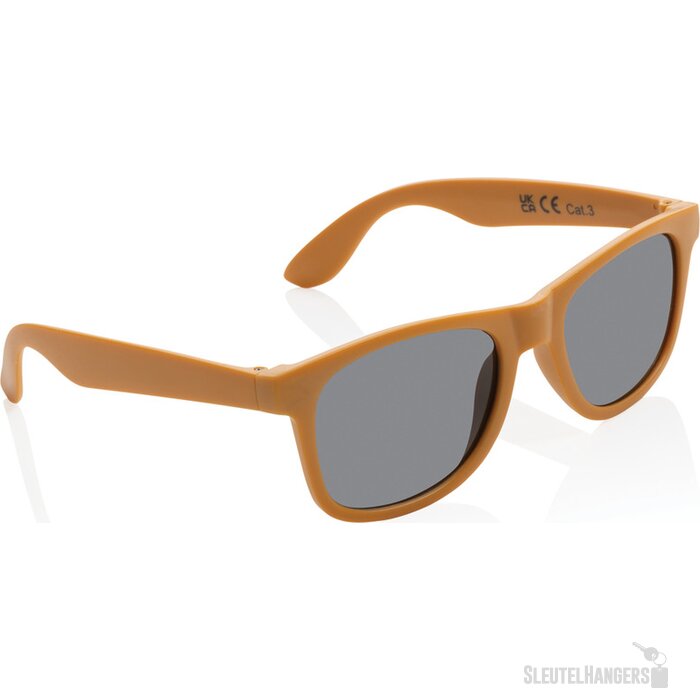 GRS zonnebril van gerecycled PP-plastic oranje
