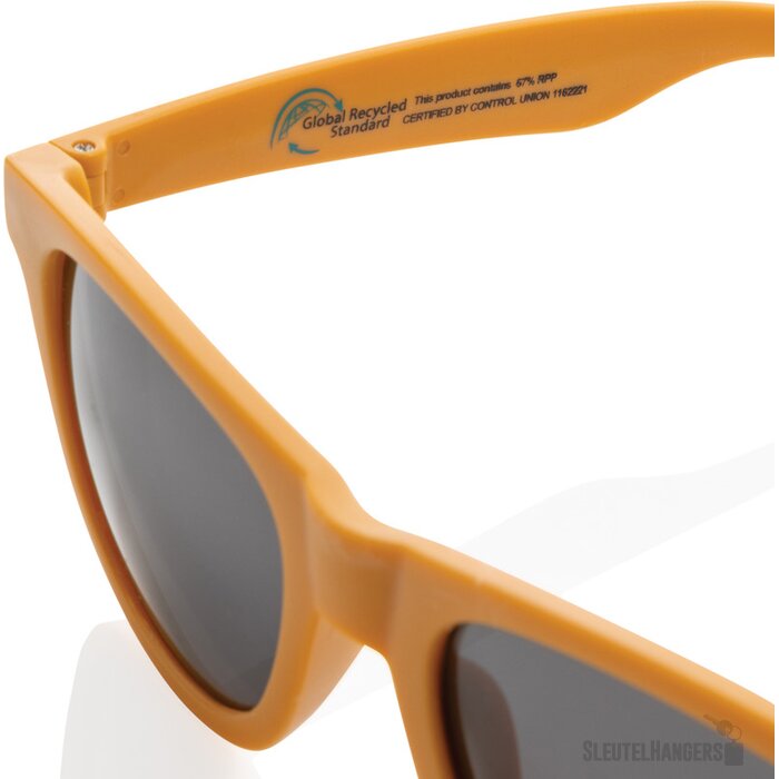GRS zonnebril van gerecycled PP-plastic oranje