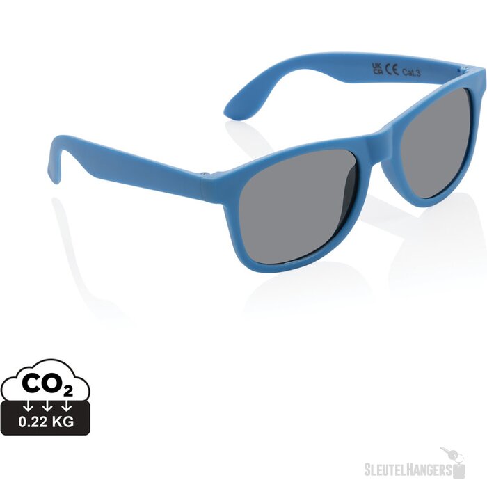GRS zonnebril van gerecycled PP-plastic blauw
