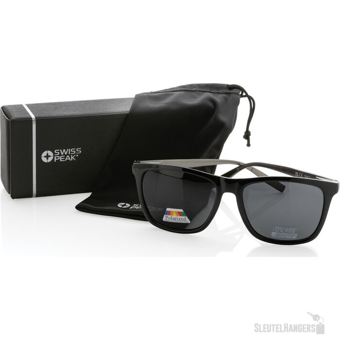 Swiss Peak RCS rplastic gepolariseerde zonnebril zwart